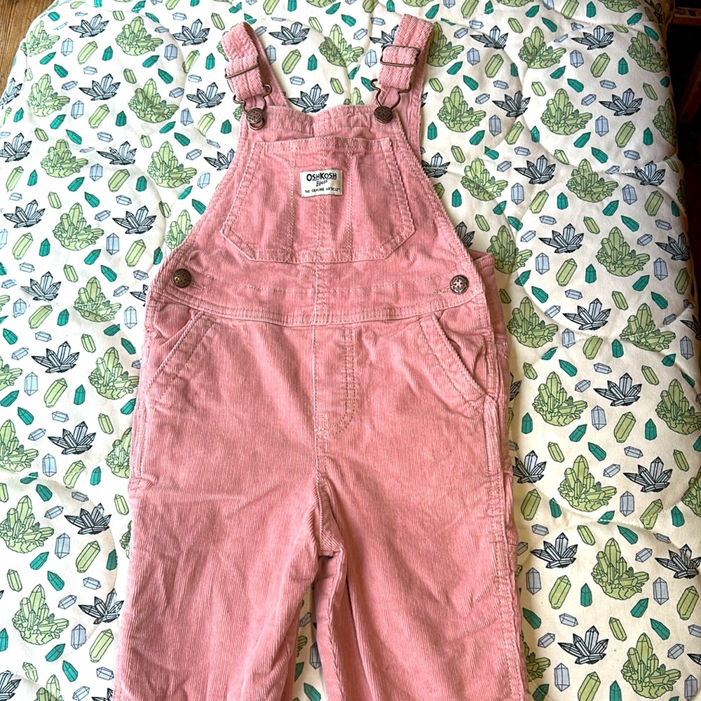OshKosh B'gosh Dusty Pink Corduroy Overalls